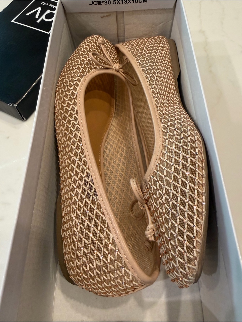 DV Dolce Vita Women's Marceline Nude Mesh Flat Shoe - Size 8.5 - Picture 3 of 17
